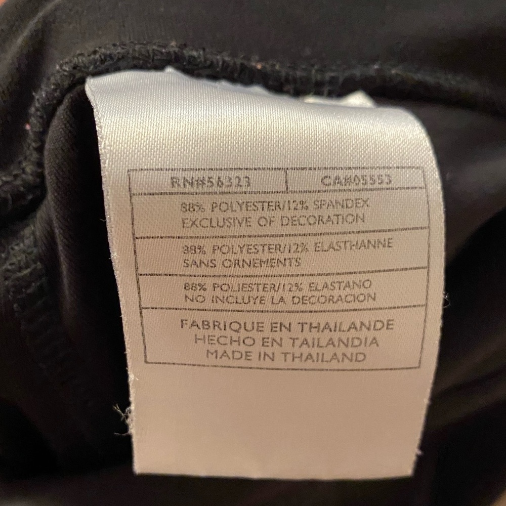 Nike Dry Fit Womens XL Stretch Knee Length Athletic Pants Black - Picture 5 of 7